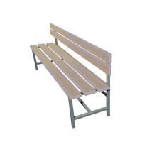 Скамейка для раздевалки со спинкой 150 см сиденье из фанеры Dinamika ZSO-002206