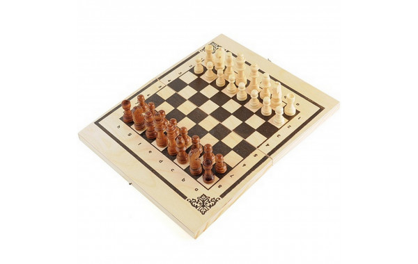 Шахматы походные лакированные 25x14,5x3,5 см 600_380