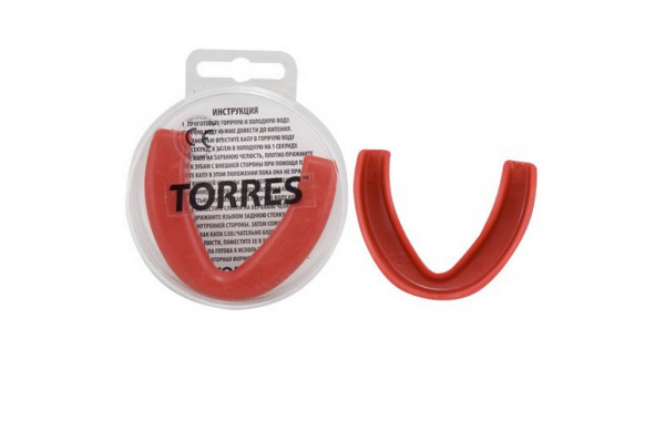 Капа Torres PRL1023RD, термопластичная, евростандарт CE approved, красный 600_380