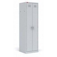 Шкаф металлический разборный 2-секционный для одежды СТ-22 1860x800x500мм (повышенной жесткости)
