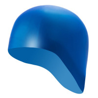 Шапочка для плавания Sportex силиконовая одноцветная анатомическая B31521-S (Синий)