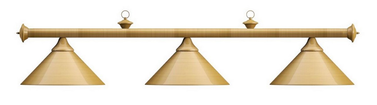 фото Лампа на три плафона weekend elegance d35 см 75.020.03.0 матово-бронзовая штанга, матово-бронзовый плафон