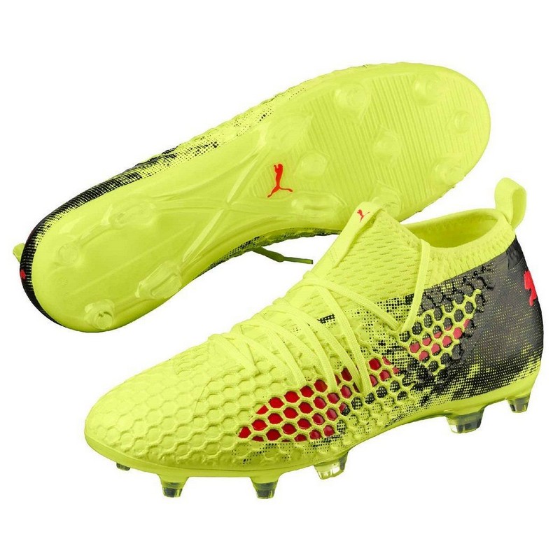 фото Бутсы футбольные puma future 18.2 netfit fg ag fizzy yellow-re 10432101