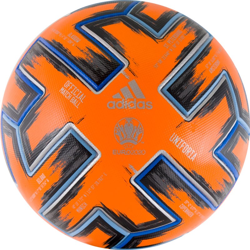 фото Мяч футбольный профессиональный adidas euro 2020 uniforia pro omb wtr fh7360