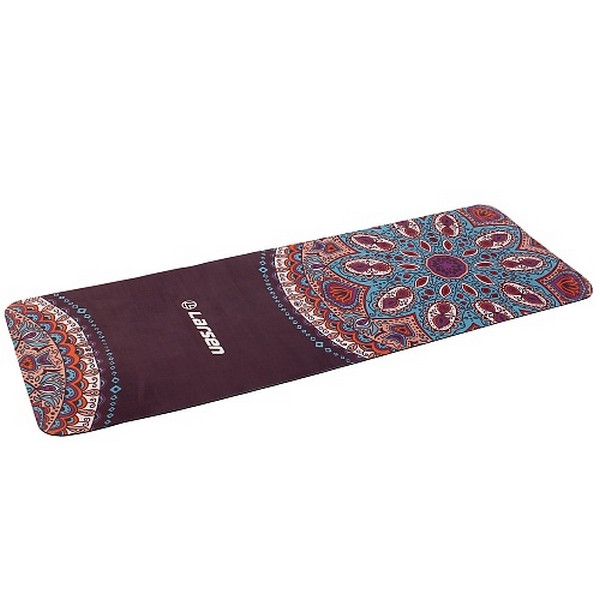 фото Коврик для фитнеса и йоги larsen microfiber 180х60х0,3см style 3