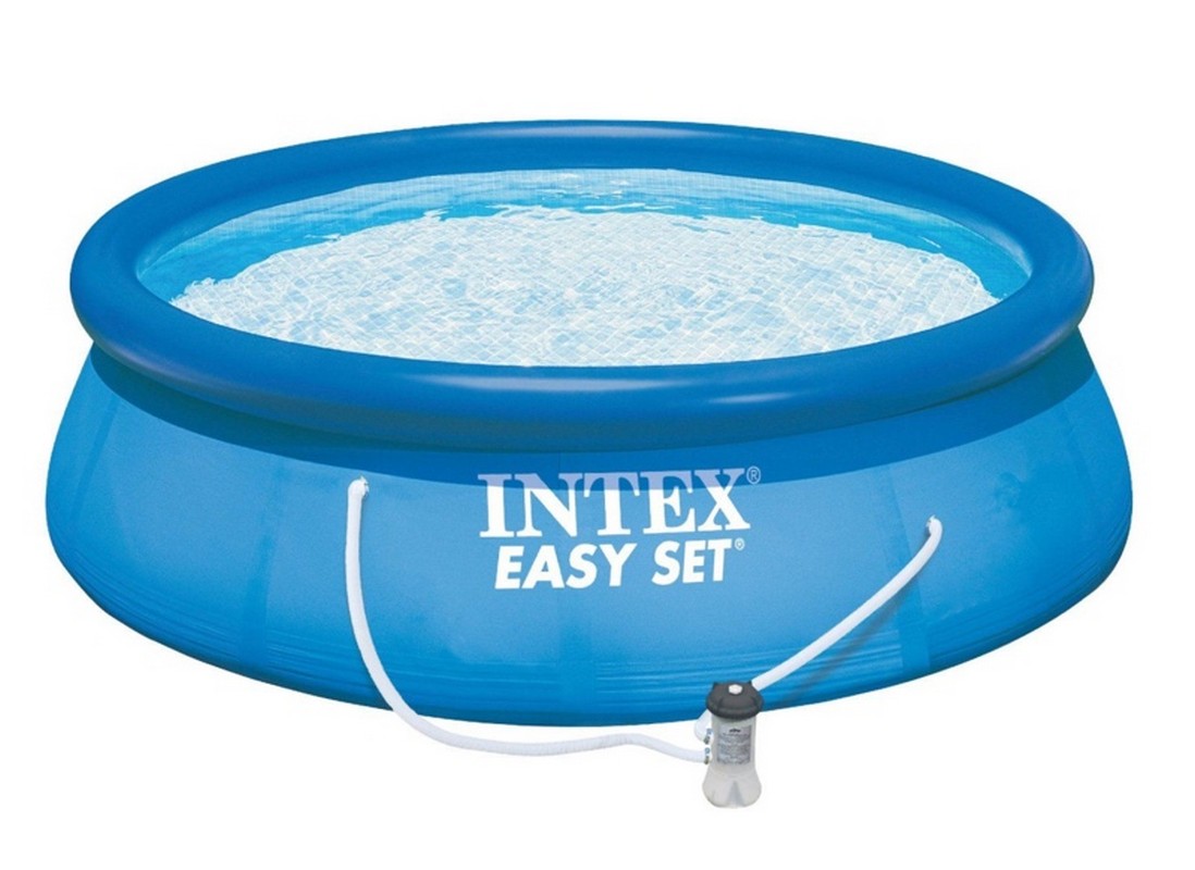 фото Бассейн 457х84см+ фильтр-насос intex easy set 28158