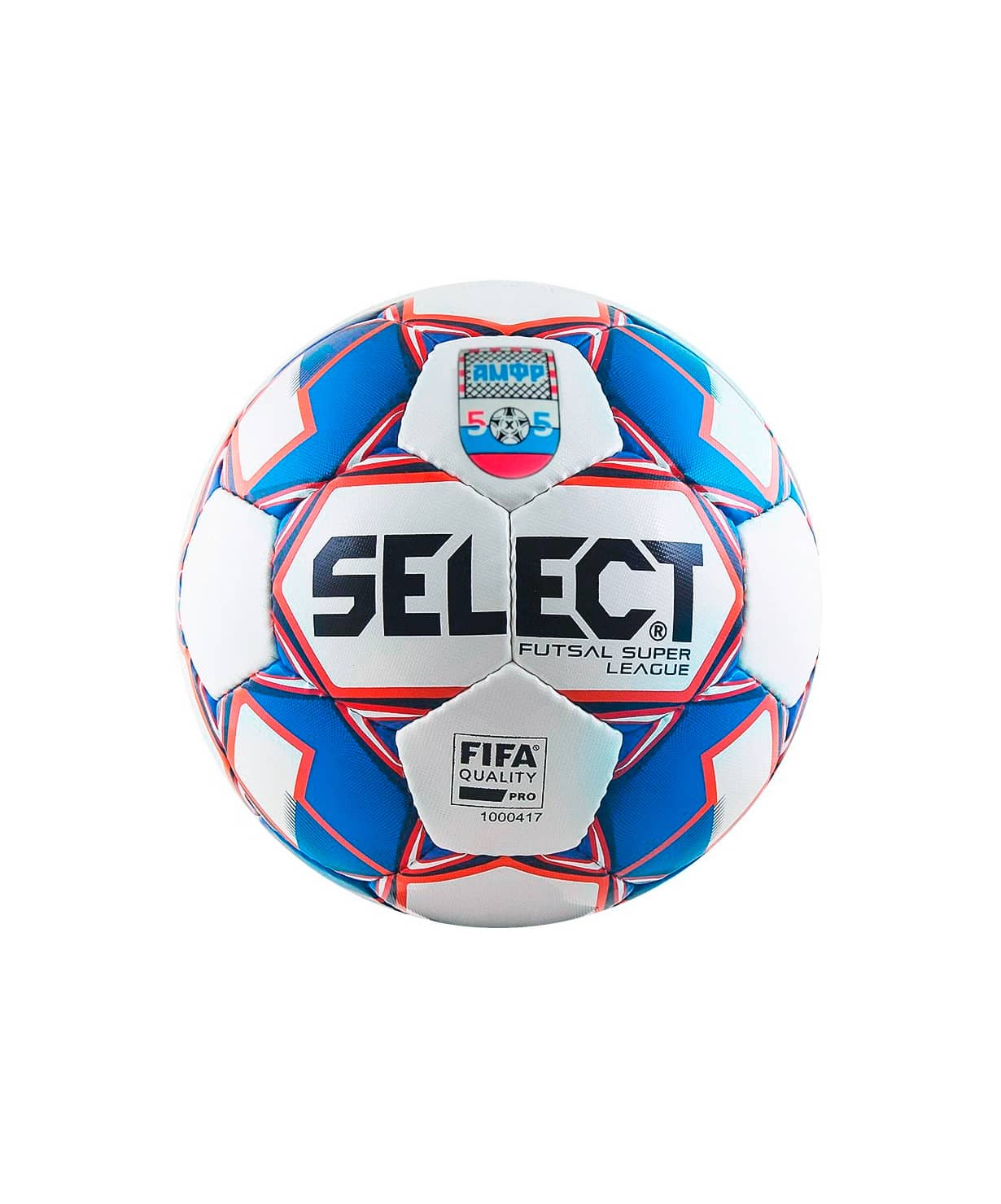 фото Мяч футзальный select super league амфр fifa №4, бел/син/крас