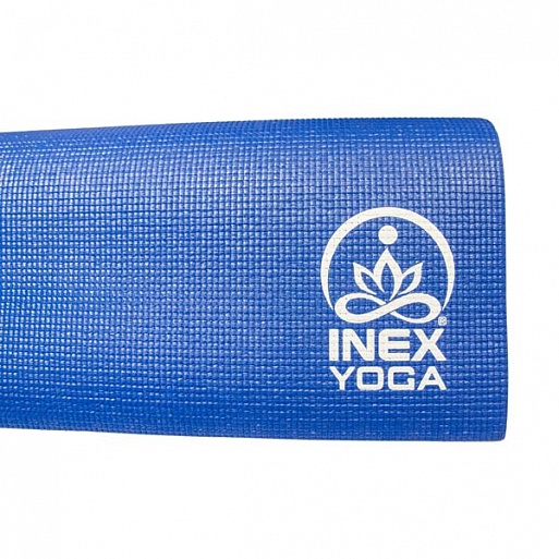 фото Коврик для йоги inex yoga mat in\rp-ym6\bl-06-rp, 170x60x0,6, синий