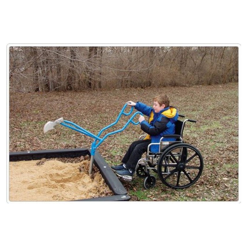 фото Экскаватор песочный специальный для детей кресло-колясках hercules 4842