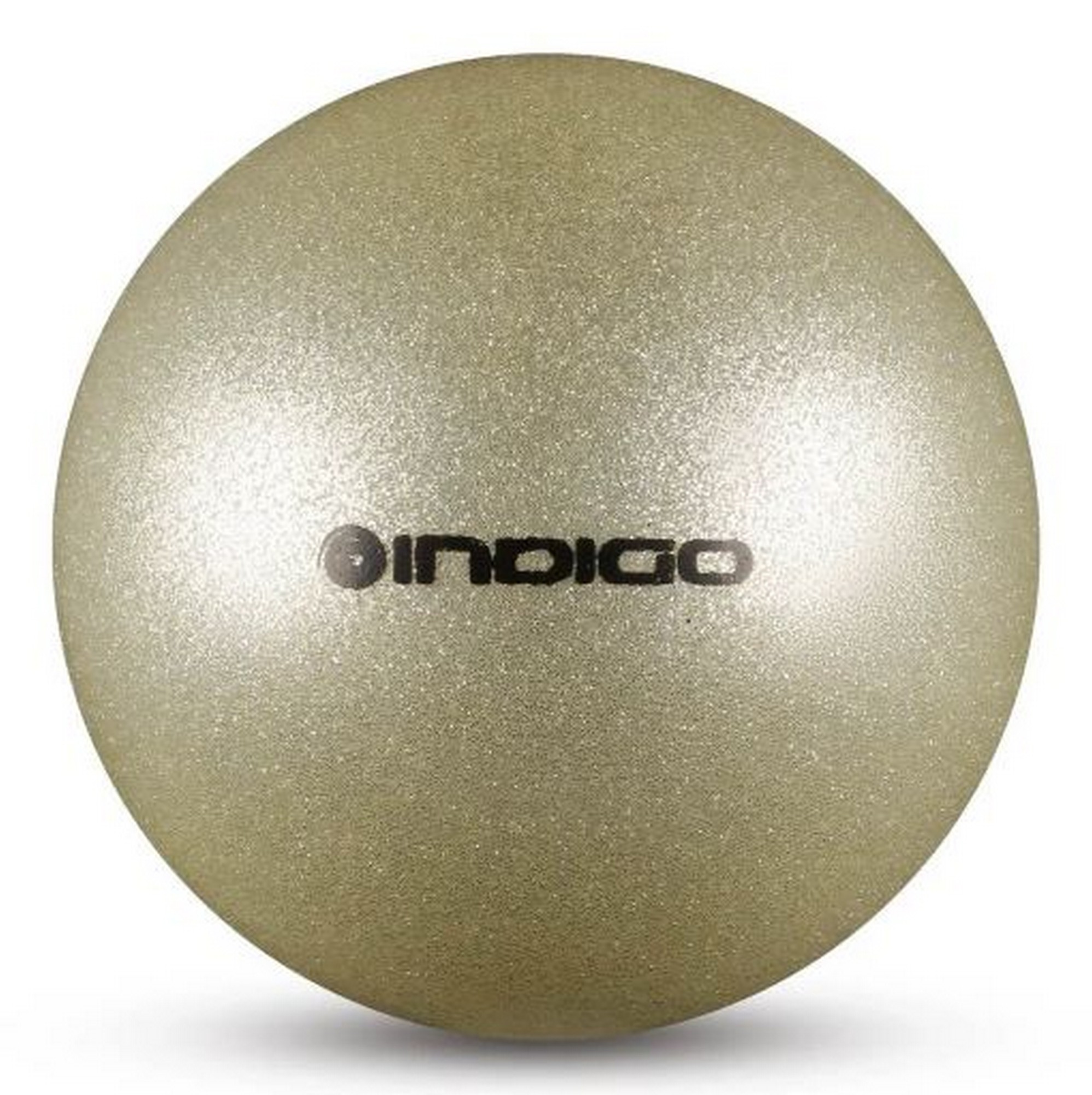 фото Мяч для художественной гимнастики металлик d19 см indigo in118 с блеcтками серебряный