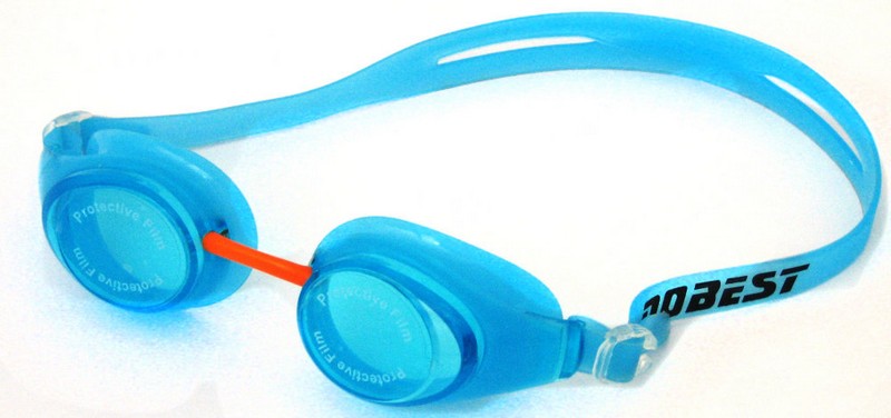 фото Очки для плавания dobest hj-42, голубой