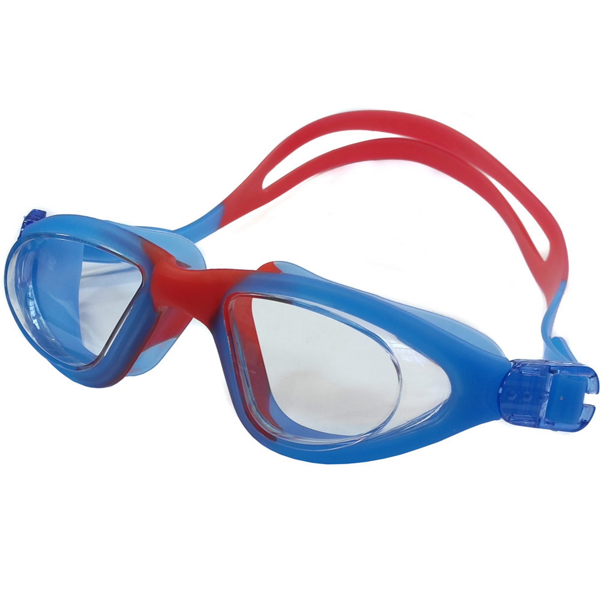 фото Очки для плавания взрослые sportex e39679 сине-красный