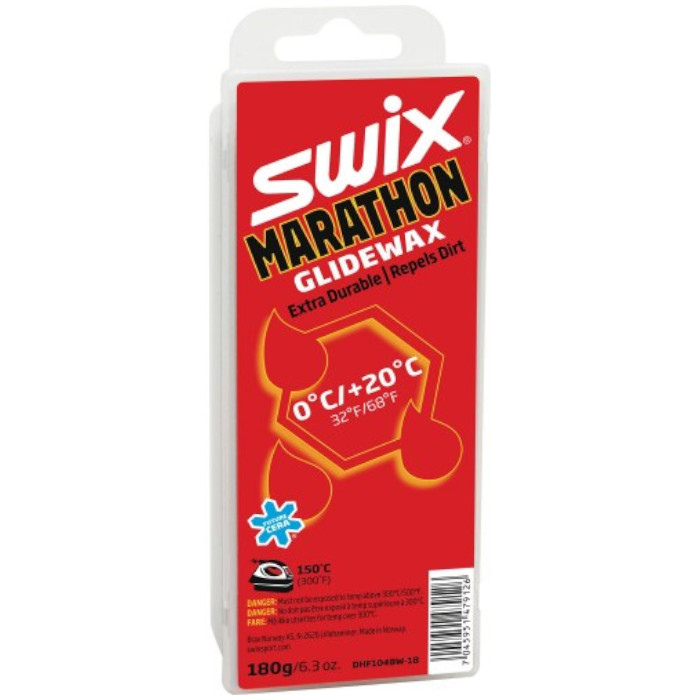 фото Парафин высокофтористый swix dhf104bw marathon (0°с +20°с) 180 г.