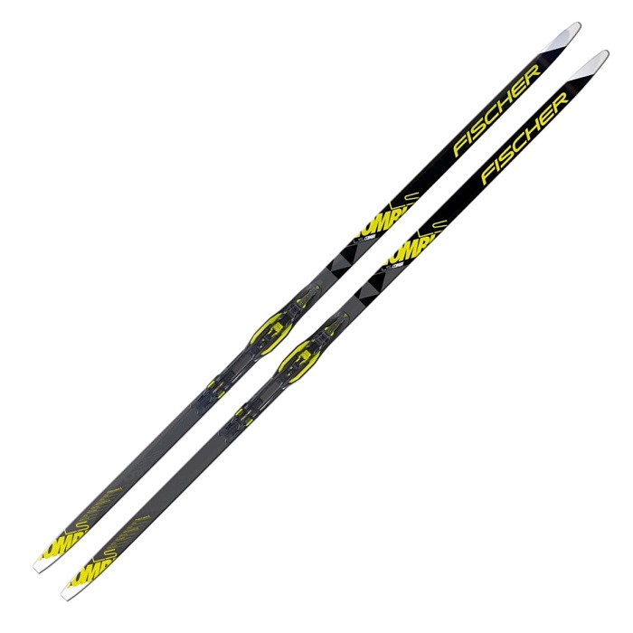 фото Лыжи беговые fischer ls cоmbi wax (черно/желтый) n77719