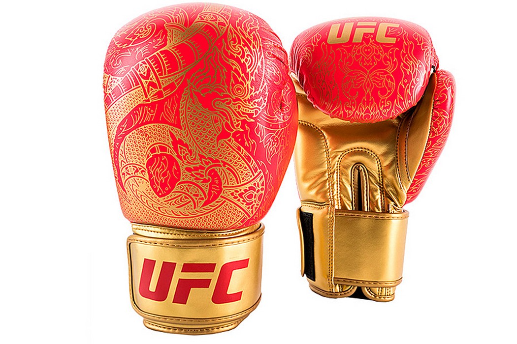фото Боксерские перчатки ufc pro thai naga red, 16oz