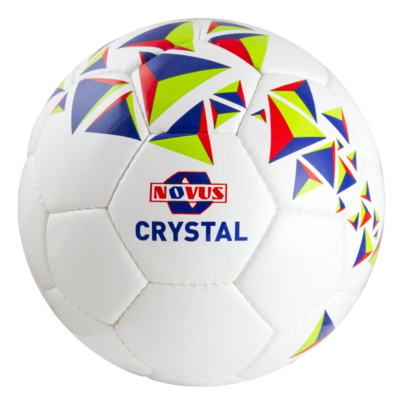 фото Мяч футбольный novus crystal р.3 бело-сине-красный