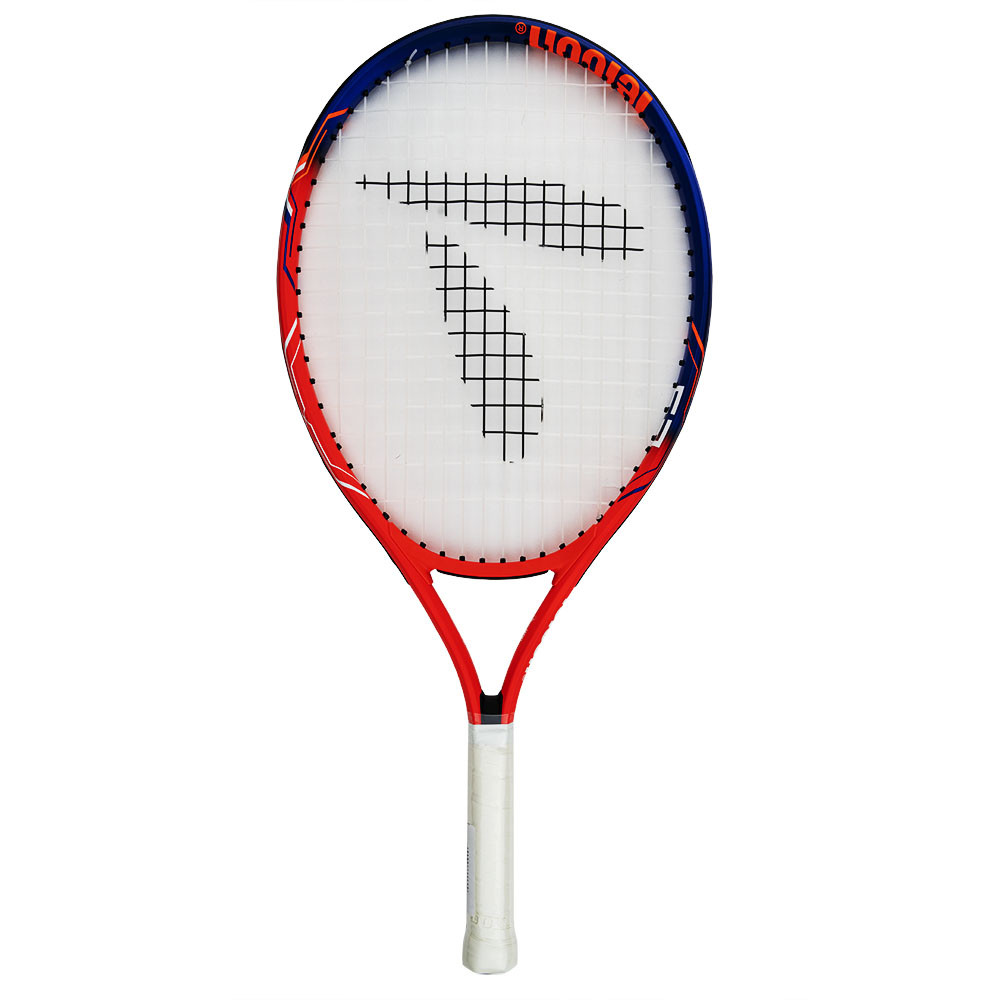 фото Ракетка для большого тенниса детская teloon 23 gr000, 2555-23, для 6-8 лет, алюминий,со струнами, оранжевый