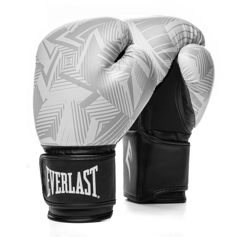 фото Перчатки тренировочные everlast spark 12oz бел/гео.