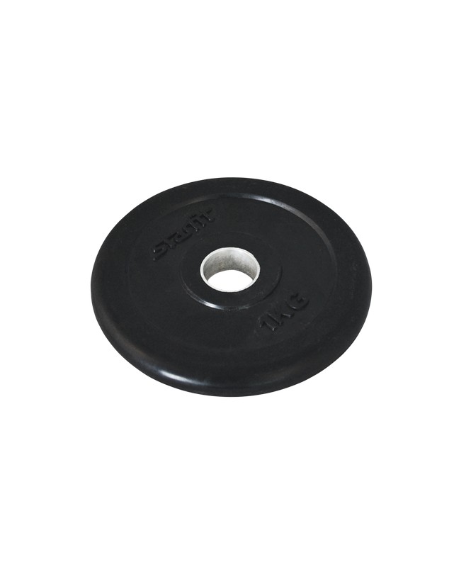 фото Диск обрезиненный d26мм star fit bb-202 1 кг черный