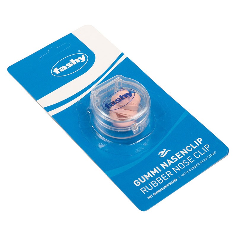 фото Зажим fashy rubber nose clip резина 4043 телесный