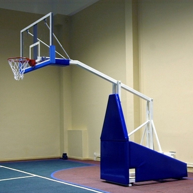 фото Стойка баскетбольная профессиональная мобильная складная с гидромеханизмом atlet вынос 225 см, без противовесов imp-a19e