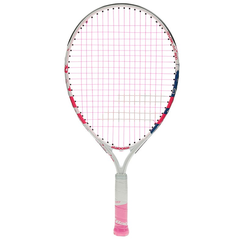 фото Ракетки для большого тенниса babolat b`fly gr000, 140243, бело-розово-синий
