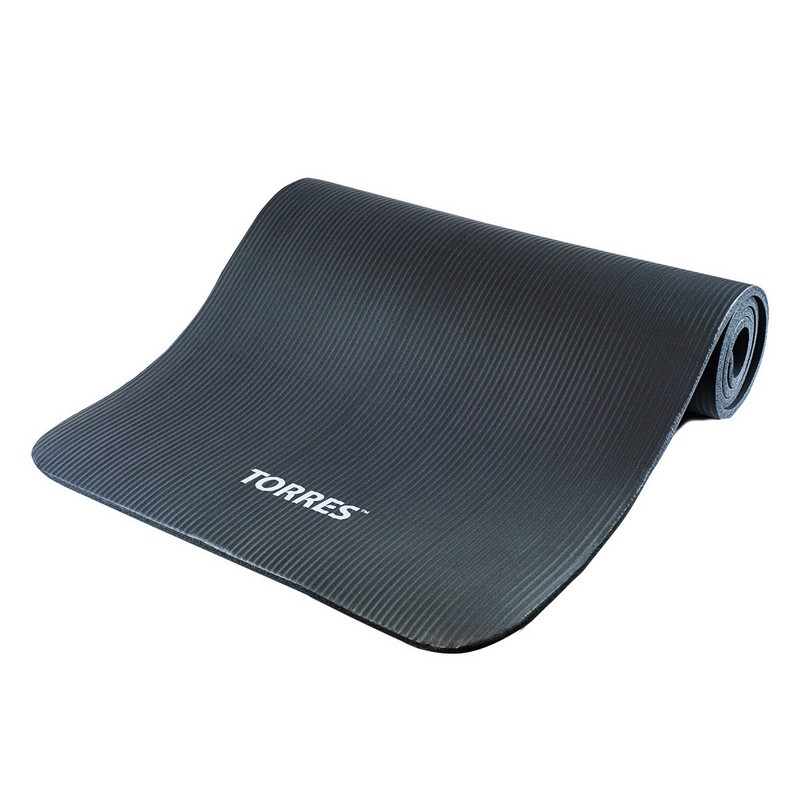 фото Коврик для йоги 181х61x1см torres soft yl10110 серый