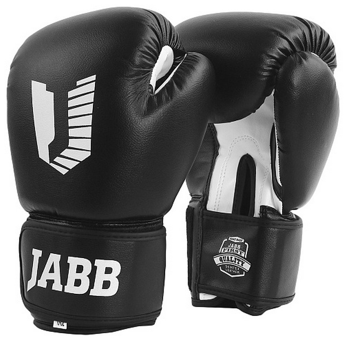 фото Боксерские перчатки jabb je-4068/basic star черный 10oz