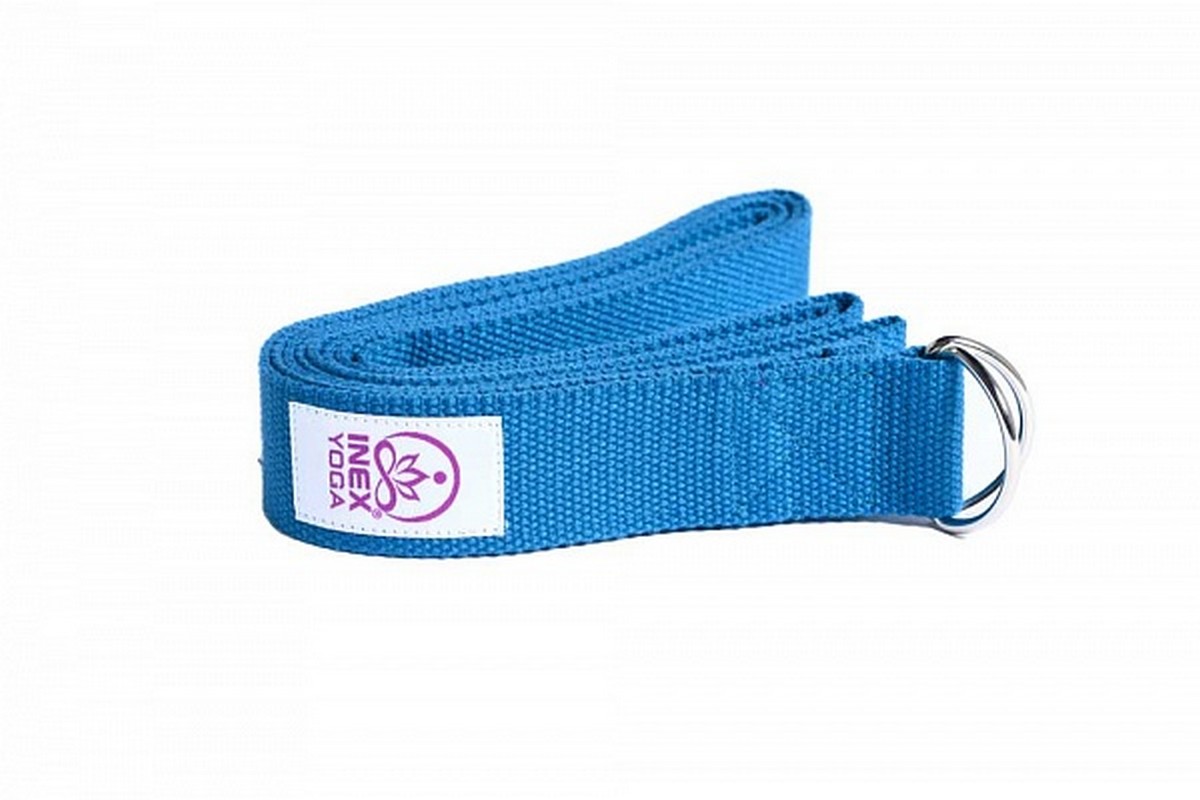 фото Ремень для йоги inex stretch strap ystrap-651\24-bl-00 синий