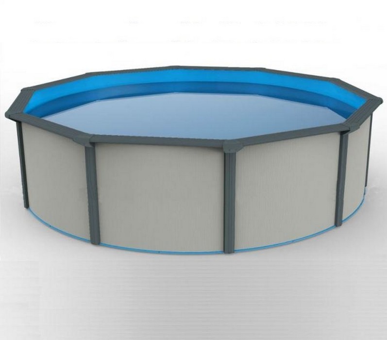 фото Морозоустойчивый бассейн poolmagic white круглый 3.6x1.3 м premium