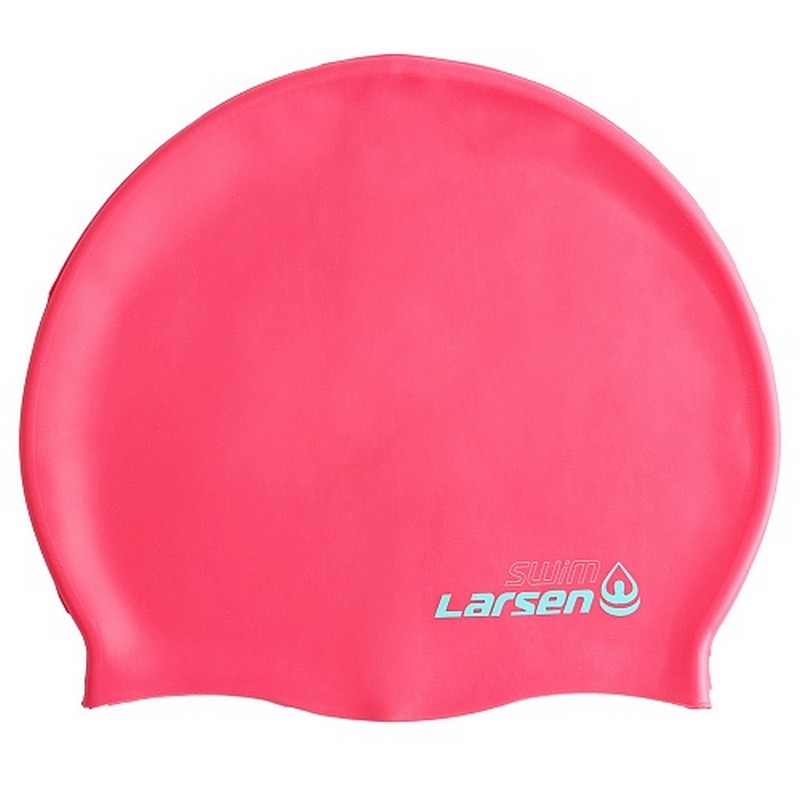 фото Шапочка для плавания larsen mc48, силикон, розовый