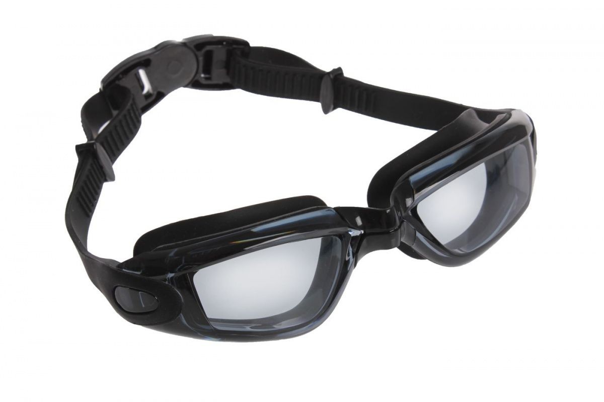 фото Очки для плавания серия комфорт+, черные, цвет линзы - прозрачный sf 0388 nobrand