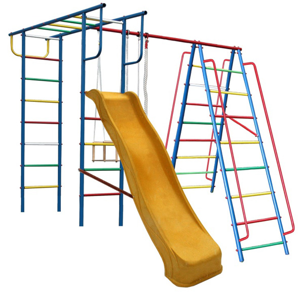 фото Детская игровая площадка вертикаль а1+п с горкой