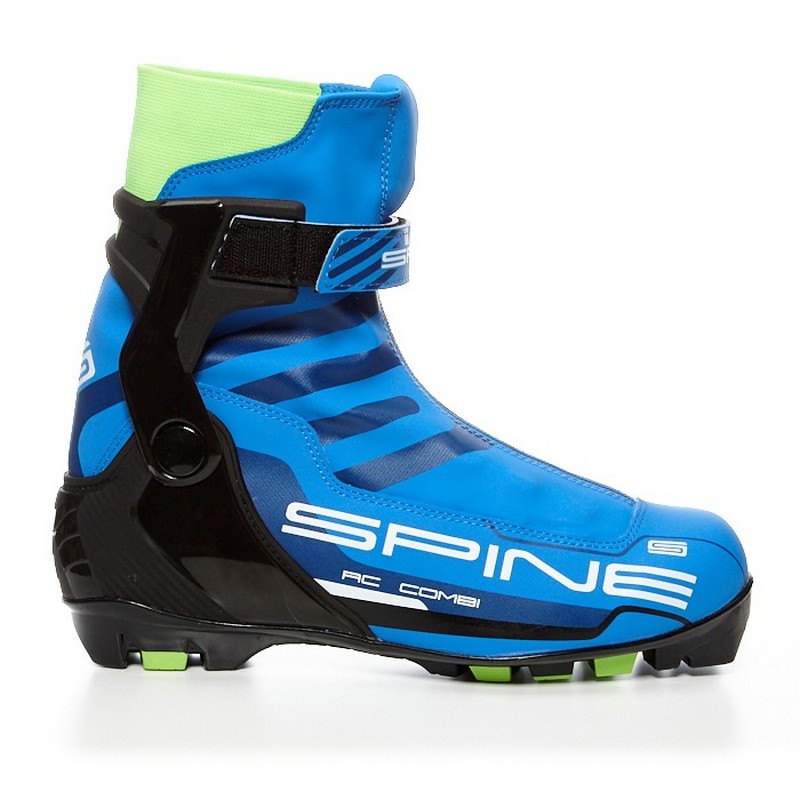 фото Лыжные ботинки sns spine rc combi 486 синий/черный/салатовый