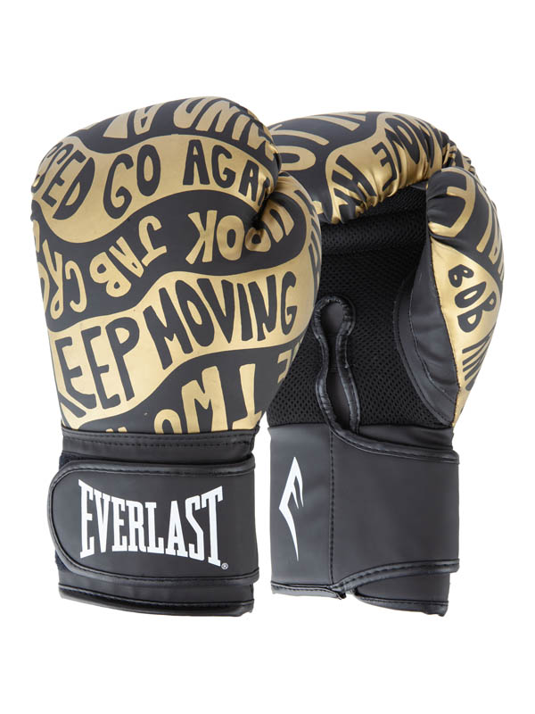 фото Перчатки тренировочные 14oz everlast spark p00002796 черный\золотой