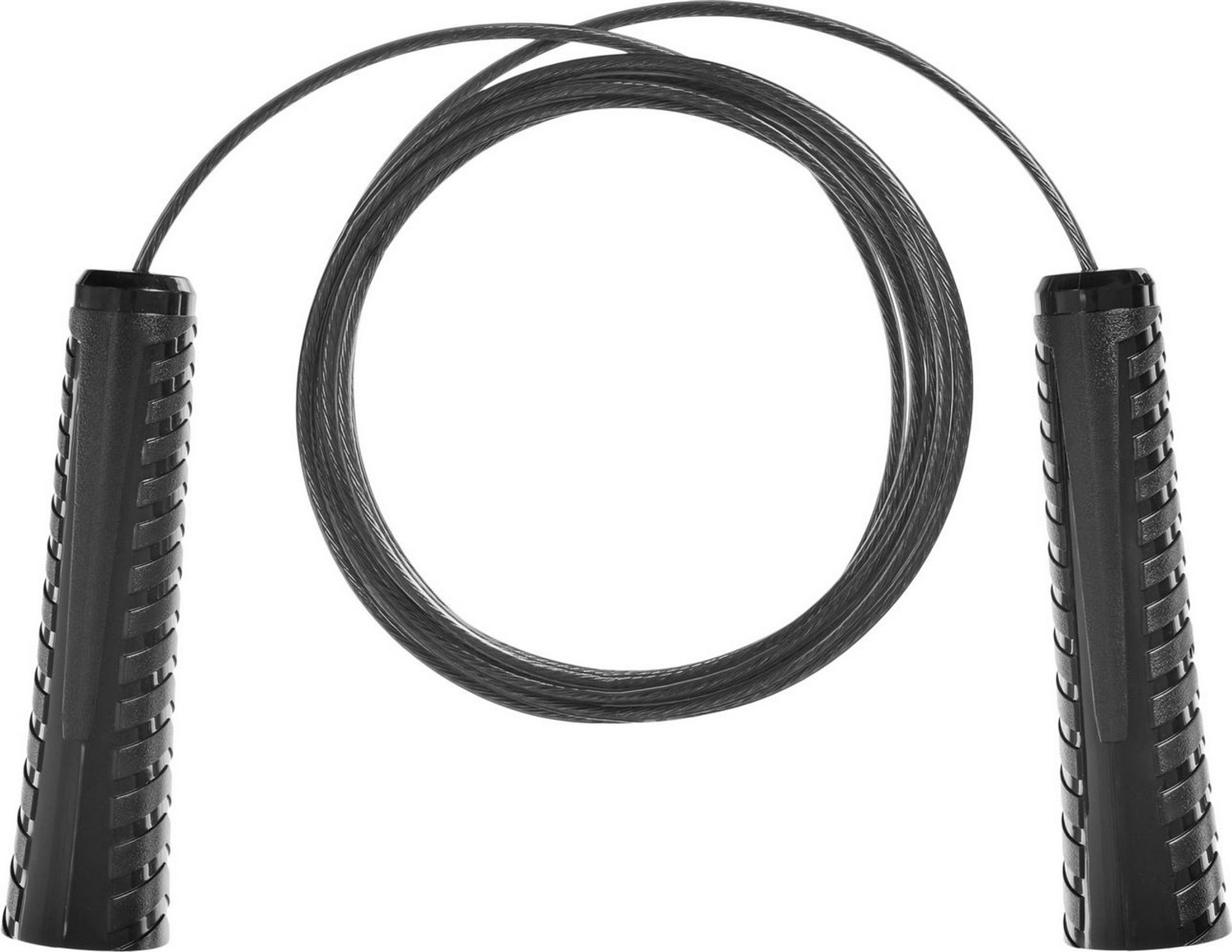 фото Скакалка с металлическим шнуром, для фитнеса bradex 3 метра sf 0878 черный