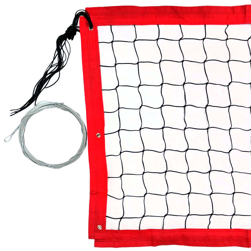 фото Сетка для пляжного волейбола 8,5х1м,нить 3,5мм пп,яч.10см fs-pv-№15 черный nobrand