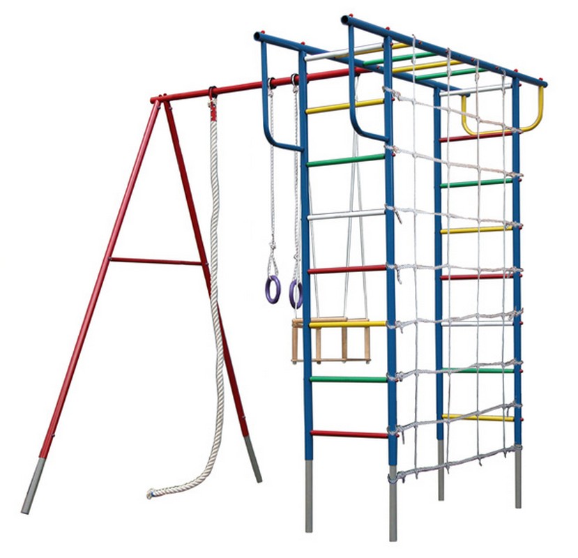 фото Детский спортивный комплекс вертикаль п дачный с канатной сеткой