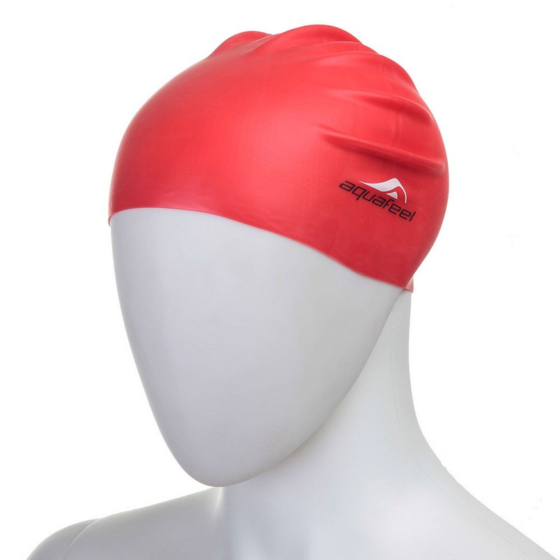 фото Шапочка для плавания fashy silicone cap aquafeel 3046-40 красный