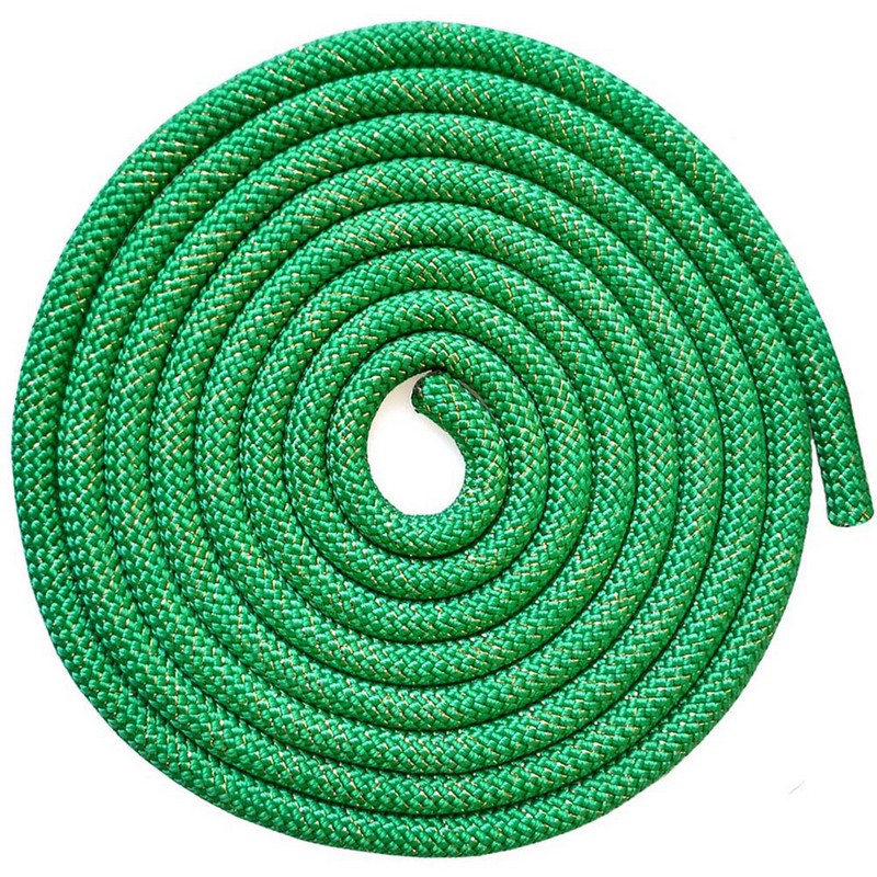 фото Скакалка для художественной гимнастики 3 м pro skg10-12 зеленый с блестками nobrand