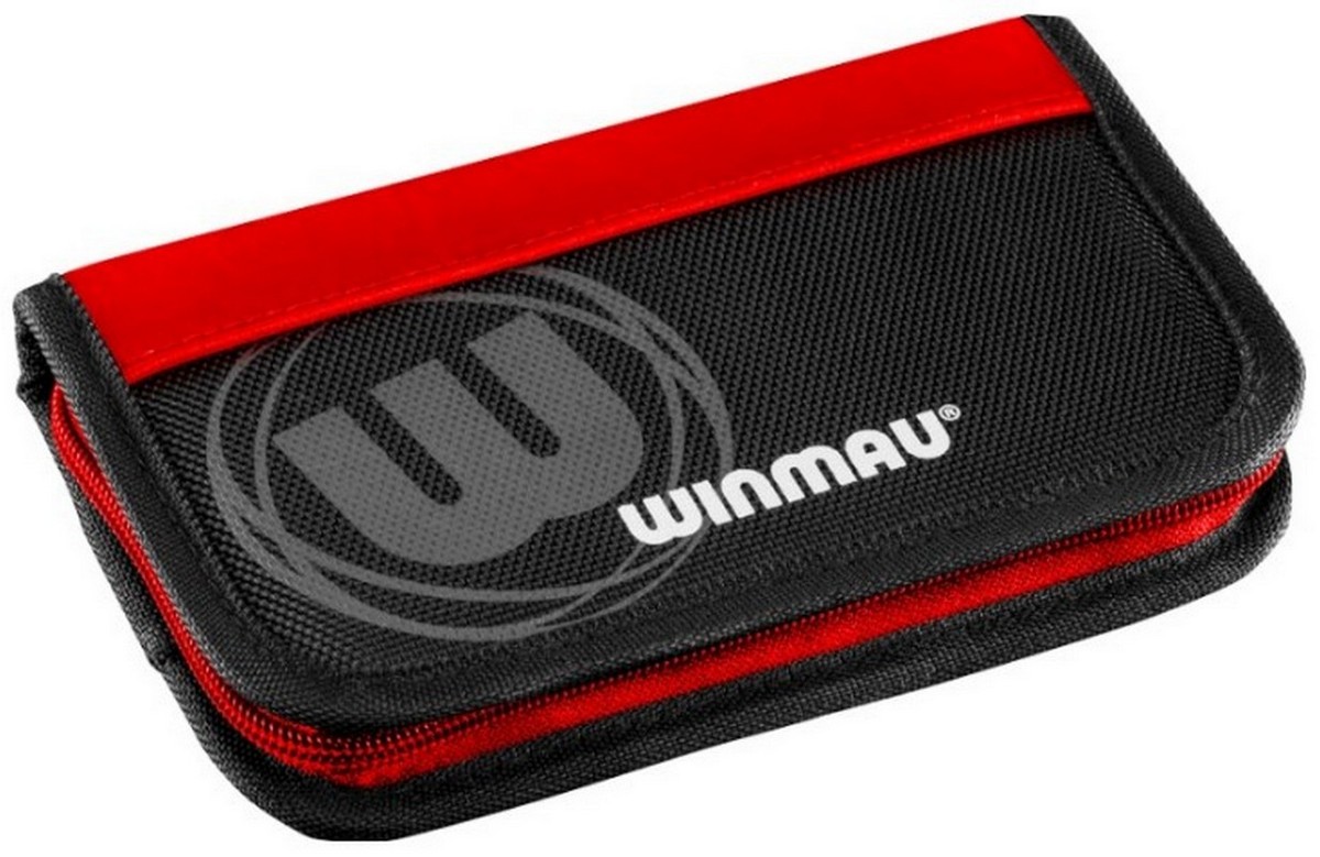 фото Нейлоновый чехол для дротиков winmau super dart case 2, черный с красными элементами