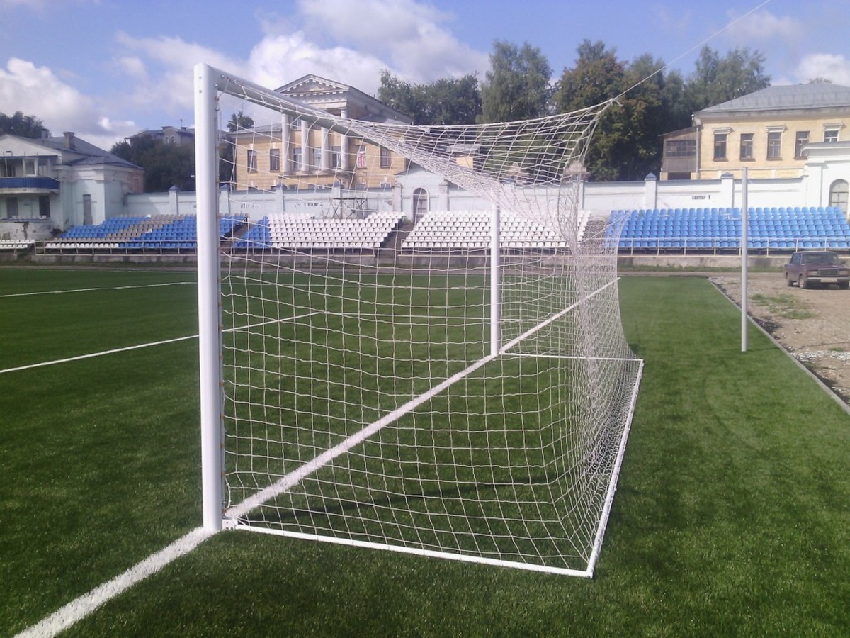 фото Ворота футбольные 732х244 см atlet алюминиевые fifa бетонируемые в стаканы (пара) imp-a427