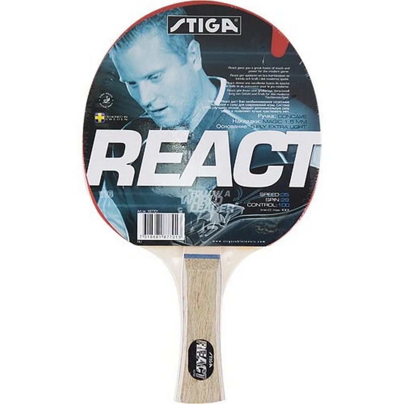 Ракетка для настольного тенниса Stiga React WRB 1877-01 800_800