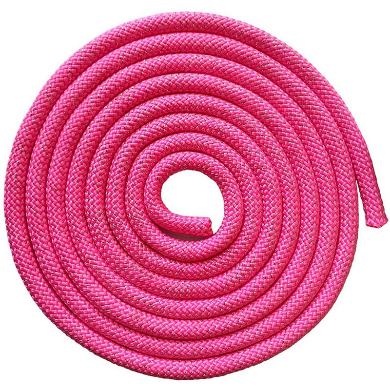 фото Скакалка для художественной гимнастики 3 м pro skg10-09 розовый с блестками nobrand