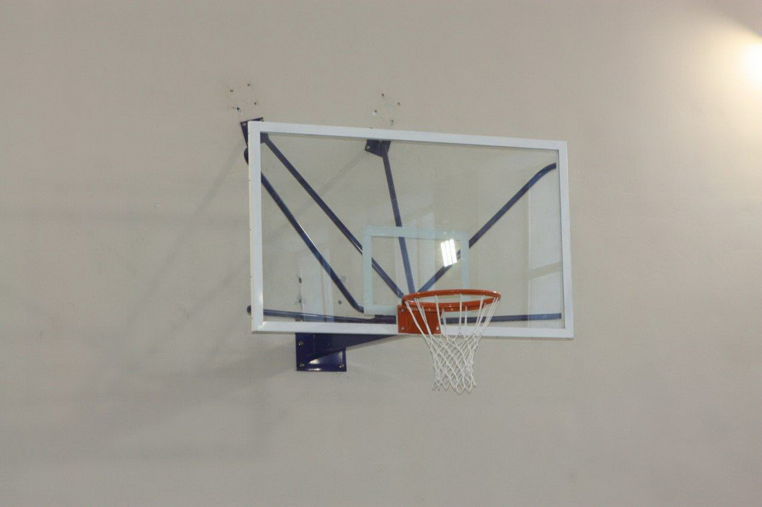 фото Щит баскетбольный zso, профессиональный стекло 10 мм, tb 8103 с ударопрочной пленкой