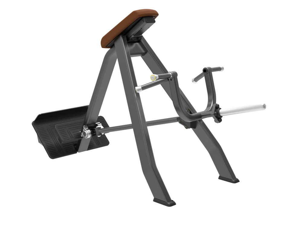 фото Т-образная тяга с упором в наклоне (incline level row) dhz e-1061в