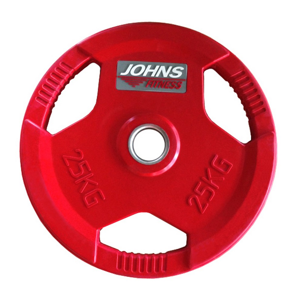 фото Диск обрезиненный 25кг johns 91010 -25с красный