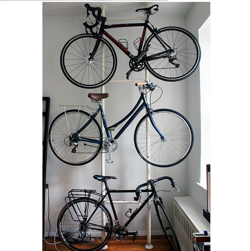 фото Стойка для велосипедов с креплением пол-потолок hercules 3517
