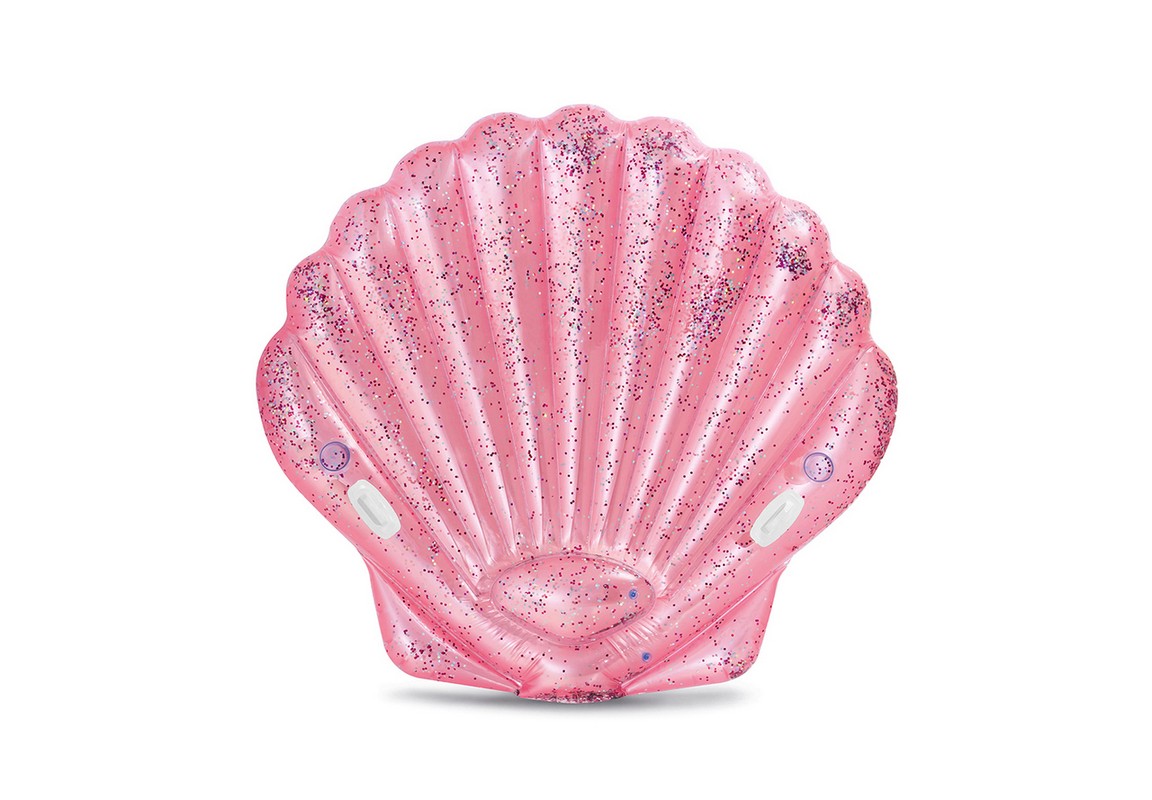 фото Надувной матрас-игрушка ракушка intex pink seashell island 178х165x24 см 57257