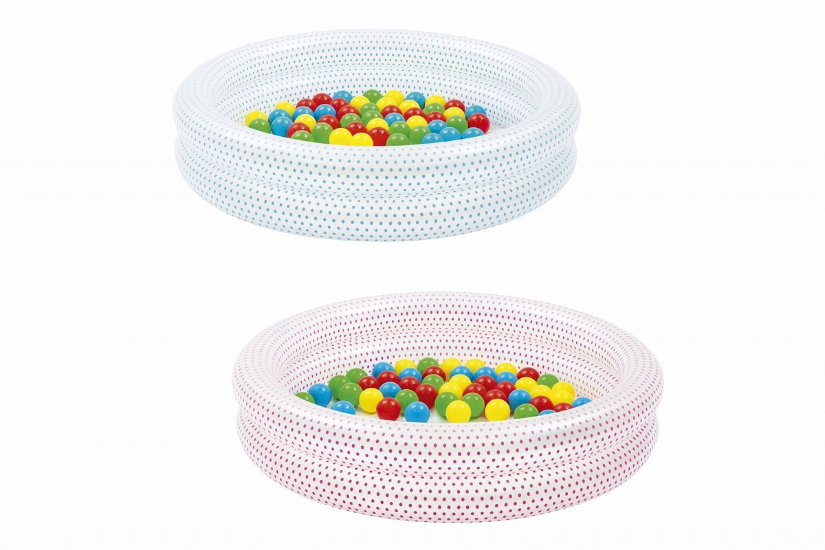 фото Детский надувной бассейн с мячами play pool, 91x20см bestway 51141